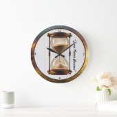 "Stundenglas-Reflektionen" Große Wanduhr (Zuhause)