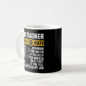 Stundenlohn für die Dog Trainer Kaffeetasse (Vorderseite Links)