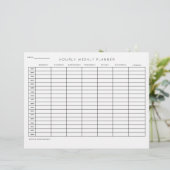 Stundenplaner gedruckte Blätter (Stehend Vorderseite)