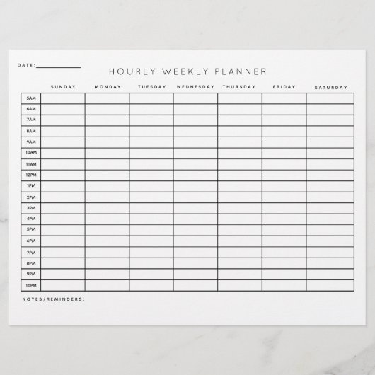 Stundenplaner Organisation Briefbogen (Vorderseite)