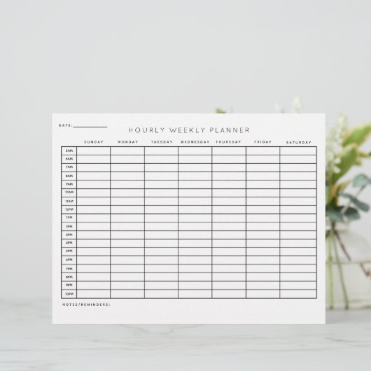 Stundenplaner Organisation Briefbogen (Stehend Vorderseite)