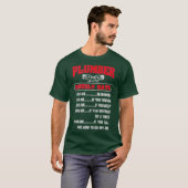 Stundenpreis Pipefitter Rohrleitungstrichter T-Shirt (Vorne ganz)