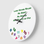 ****STUNDENREGELN ***" MIT DIESEM COOLEN KLOCK GROßE WANDUHR (Winkel)