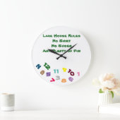 ****STUNDENREGELN ***" MIT DIESEM COOLEN KLOCK GROßE WANDUHR (Zuhause)
