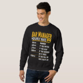 Stundensatz Bar Manager   Bar Manager Direktor Sweatshirt (Vorne ganz)