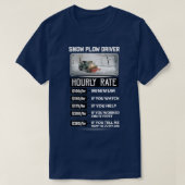 Stundensatz der Schneeantriebe T-Shirt (Design vorne)