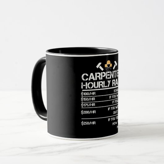 Stundensatz des Betreibers Tasse (Vorderseite Links)
