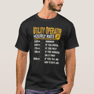 Stundensatz des Dienstprogramms T-Shirt