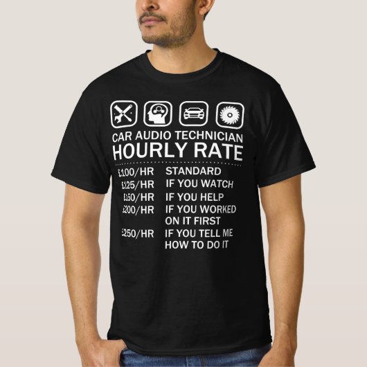 Stundensatz des Kfz-Technikers - Arbeitslosenquote T-Shirt (Vorderseite)