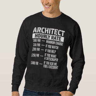 Stundensatz für Architekten Sweatshirt