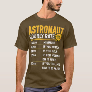 Stundensatz für Astronauten - Gewitter-Planeten Ra T-Shirt