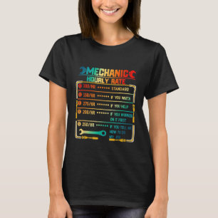 Stundensatz für Automechaniker Autoreparaturmann T-Shirt
