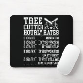 Stundensatz für Baumsäge lustiger Holzfäller Arbor Mousepad (Mit Mouse)