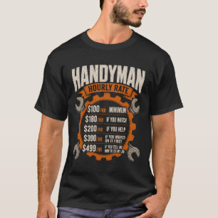 Stundensatz für Hausmeister Lustiger Hausmeister T-Shirt