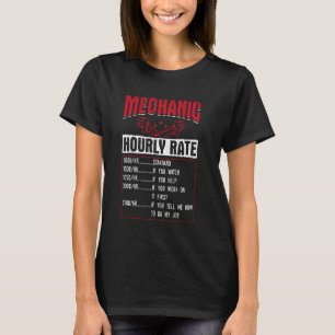 Stundensatz für KfZ-Mechaniker Lustige Mechanikera T-Shirt