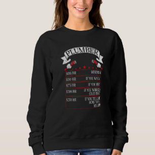 Stundensatz für Klempner zzgl. Gebühren für Klempn Sweatshirt