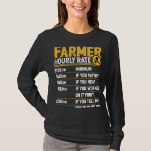 Stundensatz für Landwirte Lustiger Landwirt Liebha T-Shirt