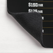 Stundensatz für Schulleiter - Lustiger Schulleiter Mousepad (Ecke)