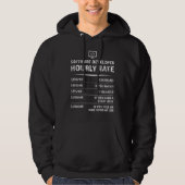 Stundensatz für Software-Entwickler - Geschenk Hoodie (Vorderseite)