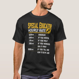 Stundensatz für Sonderpädagogen Sonderlehrer Instr T-Shirt