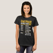 Stundensatz Kranführer   Kranführeroperator T-Shirt (Vorne ganz)