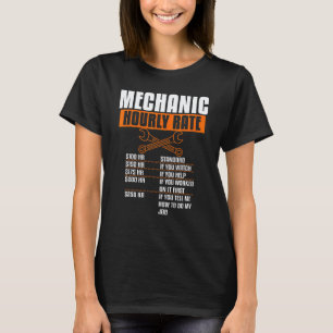 Stundensatz Mechaniker Männer Flugzeug Flugzeugmec T-Shirt