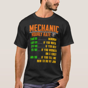 Stundensatz-Shirt Lustiges Mechaniker-Shirt Gesche T-Shirt
