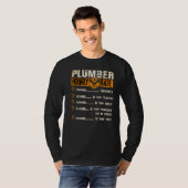 Stundentarif für Klempner T-Shirt (Vorne ganz)