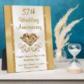 Stunning 57th Wedding Anniversary Gift Ideas Fotoplatte (Seite)