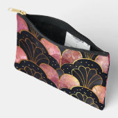 Stunning Art Deco Fan Design Romantic Zubehörtasche (Offen)