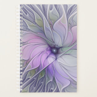 Stunning Beauty Modern Abstract Fractal Art Flower Planer