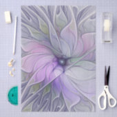 Stunning Beauty Modern Abstract Fractal Art Flower Seidenpapier (Handwerk)