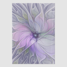 Stunning Beauty Modern Abstract Fractal Art Flower Seidenpapier