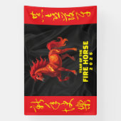 Stunning Chinese Year of the Fire Horse 2026 Banner (Vertikal)