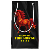 Stunning Chinese Year of the Fire Horse 2026 Kleine Geschenktüte (Vorderseite)