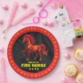 Stunning Chinese Year of the Fire Horse 2026 Pappteller (Party)