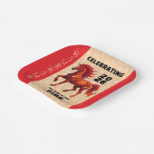 Stunning Chinese Year of the Fire Horse 2026 Pappteller (Gewinkelt)