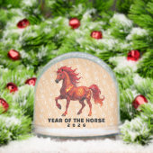 Stunning Chinese Year of the Fire Horse 2026 Schneekugeln (Weihnachten)