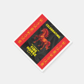 Stunning Chinese Year of the Fire Horse 2026 Serviette (Ecke)