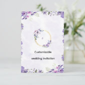 Stunning Customizable Wedding Invitation - Elegant Einladung (Stehend Vorderseite)