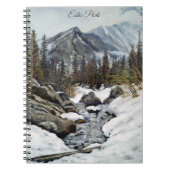Stunning Estes Park Colorado Winter Stream Notizblock (Vorderseite)