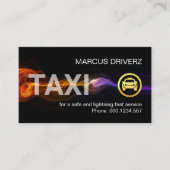 Stunning Fast Lightning Taxi Service Visitenkarte (Vorderseite)