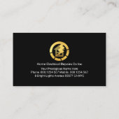 Stunning Fast Lightning Taxi Service Visitenkarte (Rückseite)