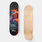 Stunning Flame-boyant Firebird Hot Mandarin Duck Skateboard (Vorderseite)