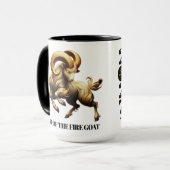 Stunning Gold Chinese Year of Fire Goat 2027 Tasse (Vorderseite Links)
