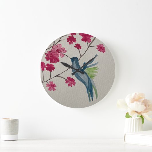 stunning hummingbird clock große wanduhr (Zuhause)