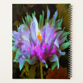 Stunning Magenta and Lime Green Cactus Dahlia Planer (Rückseite)