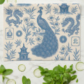 Stunning Mahjong Toile Kitchen Towel Geschirrtuch (Gefaltet)