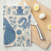 Stunning Mahjong Toile Kitchen Towel Geschirrtuch (Viertel Falte)