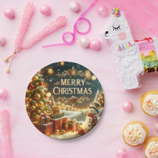 stunning Merry Christmas Pappteller (Party)